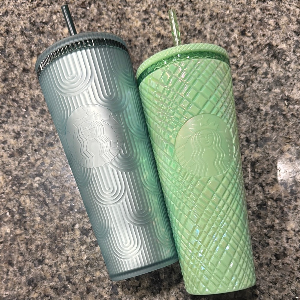 Starbucks Tumbler Set - Blue and Green